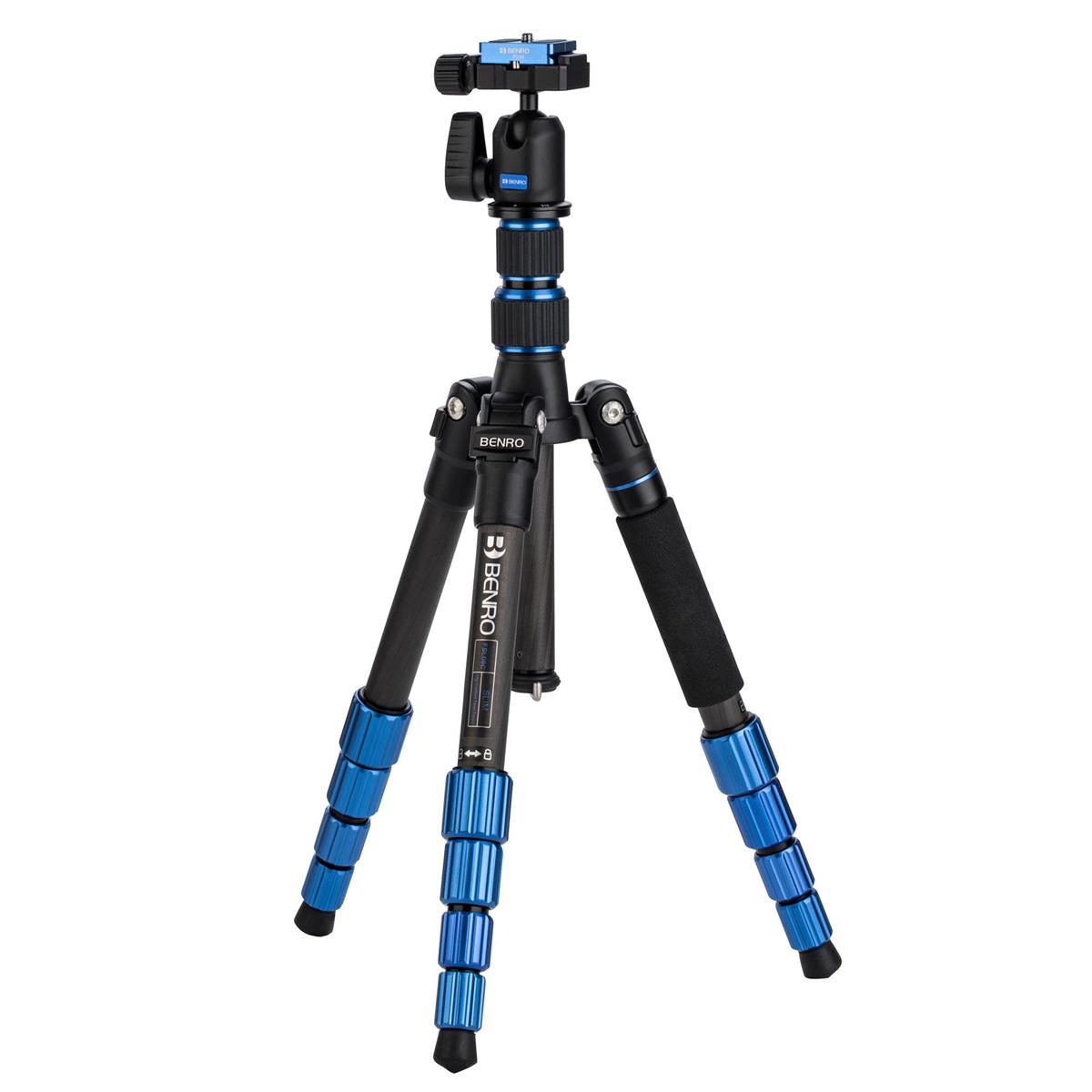 Image of Benro 5-Section Carbon Fiber Slim Travel Tripod with N00 Ball Head