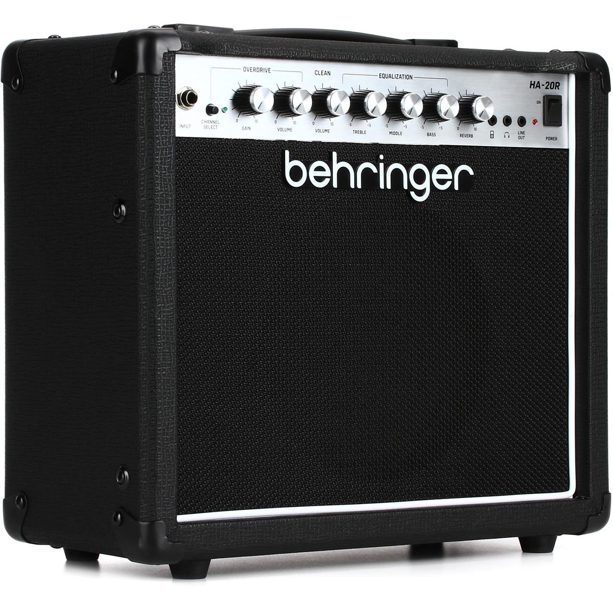 Behringer HA-20R 20W 2-Channel Guitar Amplifier with 8" Bugera Speaker -  000-E9L02-00010