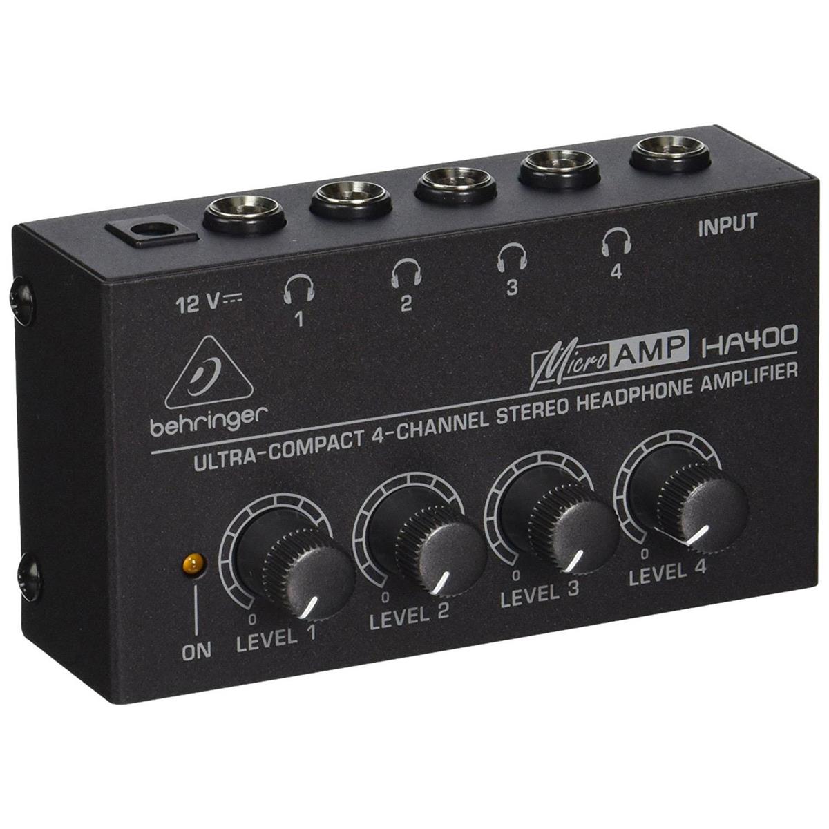

Behringer HA-400 Ultra Compact 4-Channel Stereo Headphone Amplifier