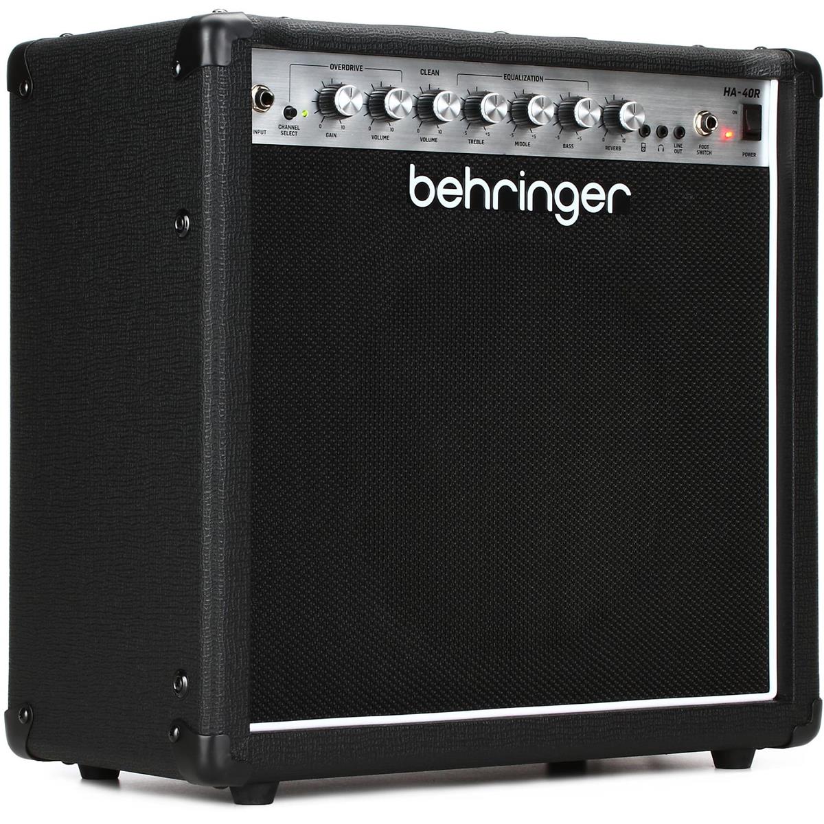 Behringer HA-40R 40W 2-Channel Guitar Amplifier with 10" Bugera Speaker -  000-E9K02-00010