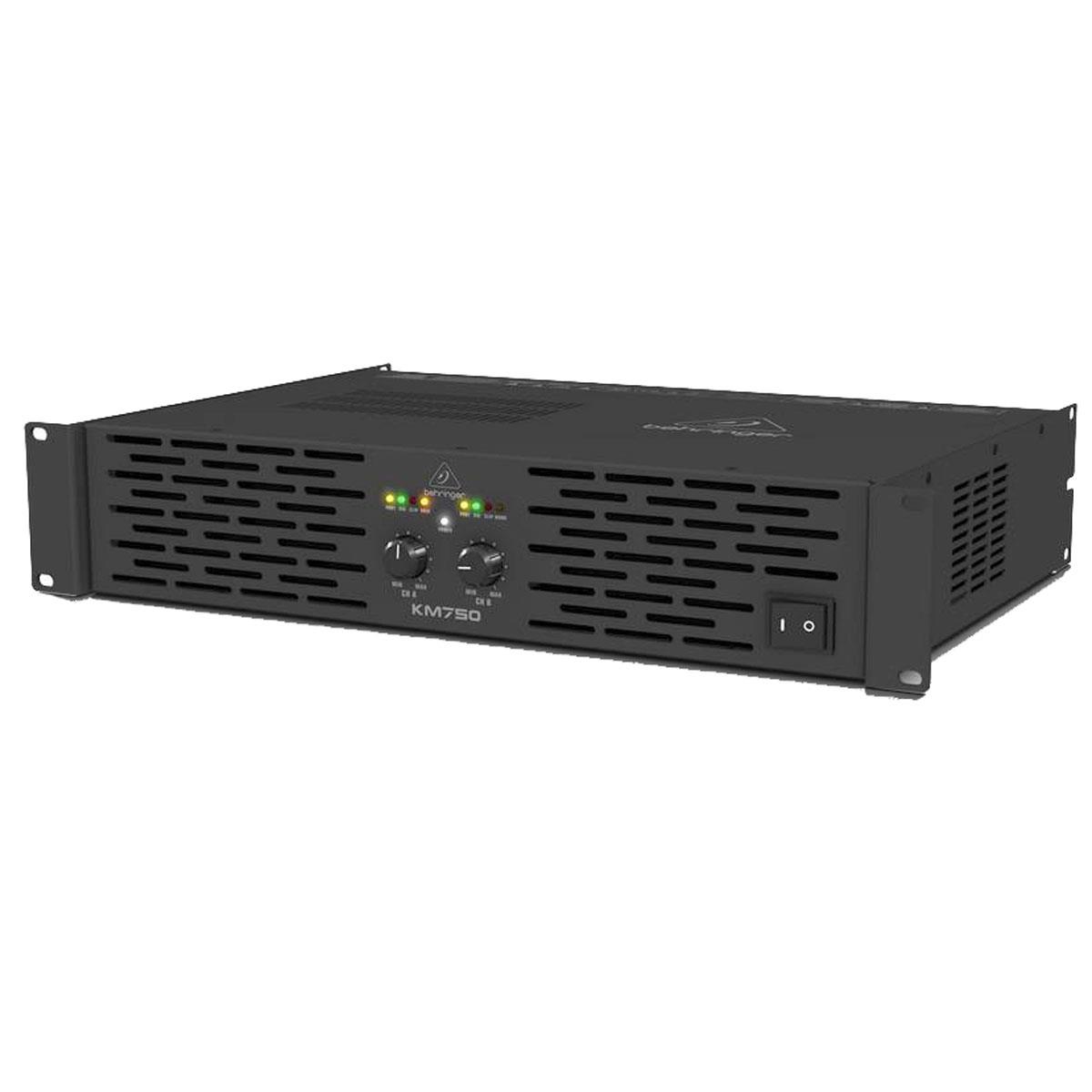 Image of Behringer KM750 Professional 750W Stereo Power Amplifier with ATR