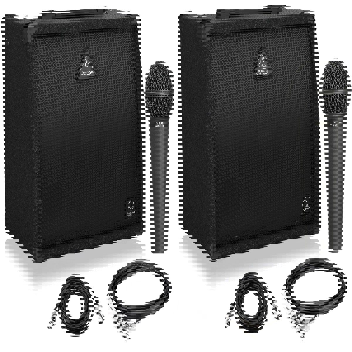 

Behringer Ultratone KXD12 PA System & Keyboard Amplifier W/Nady SP-5 Mic/Cables