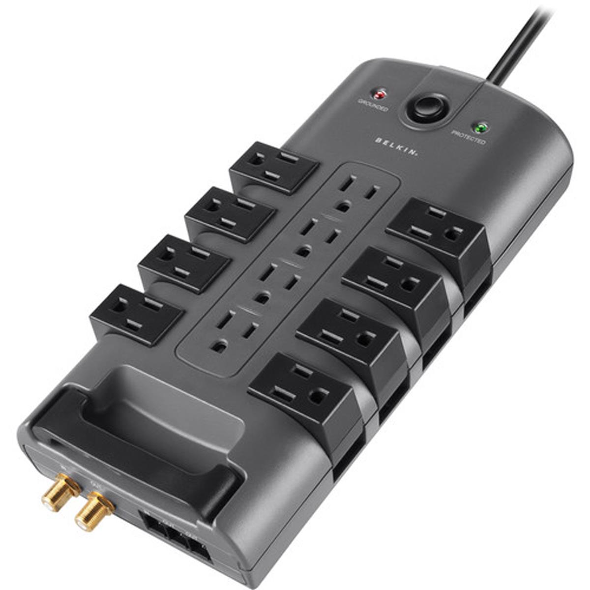 Image of Belkin PivotPlug 12-Outlet Surge Protector with 8' Power Cord