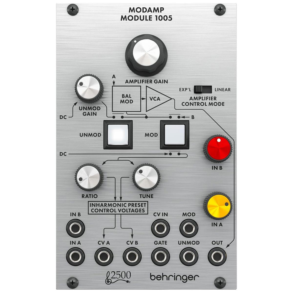 

Behringer Legendary 2500 1005 Modamp Ring Modulator and VCA Module for Eurorack