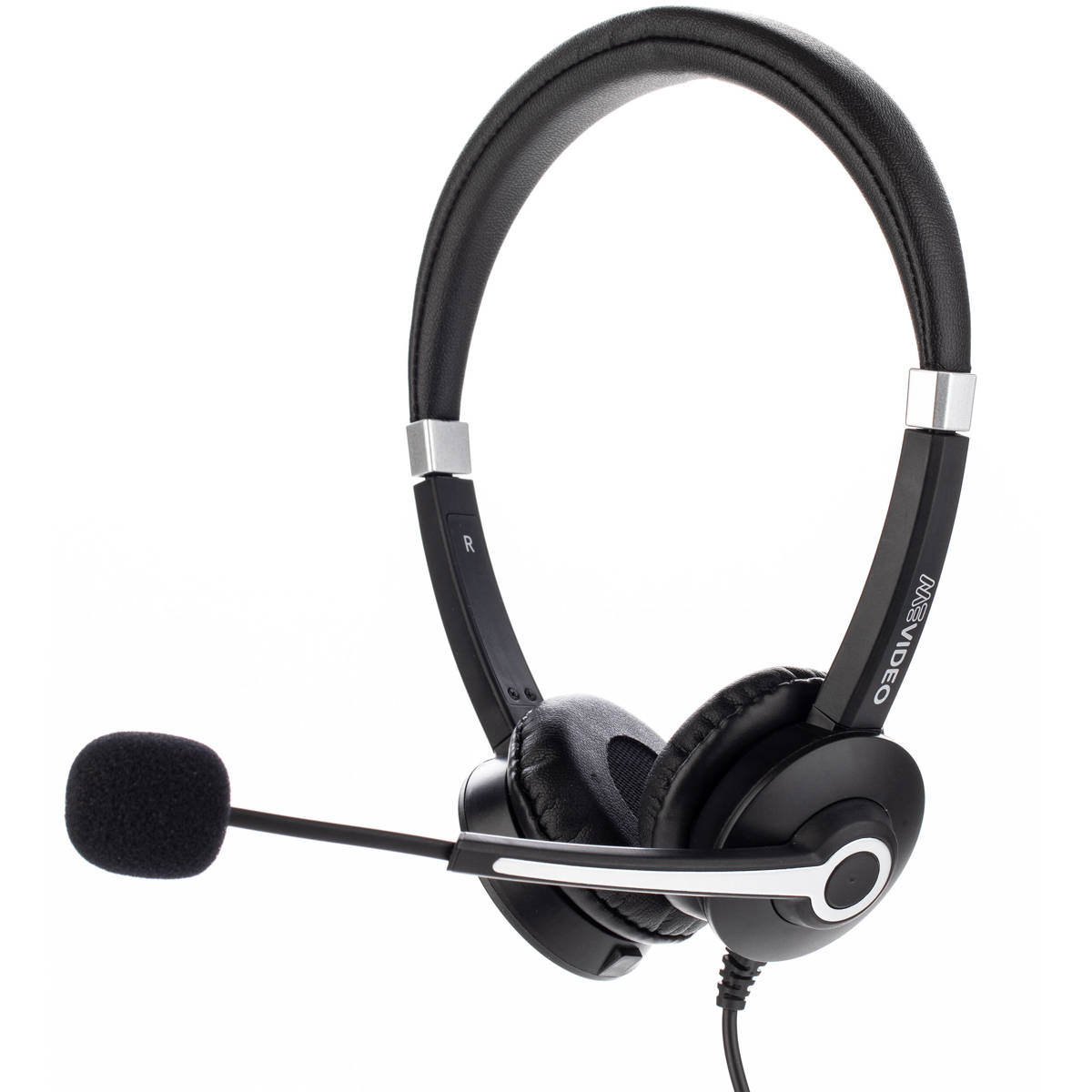 

Benro MeVIDEO MWH-1 Wired On-Ear Stereo Headset, Black/Silver