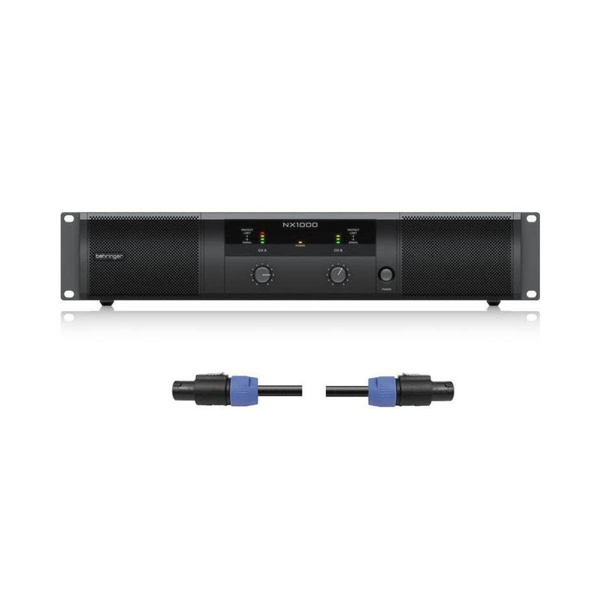 

Behringer 1000W Ultra-Lightweight Class-D Power Amplifier With 25' Speaker Cable