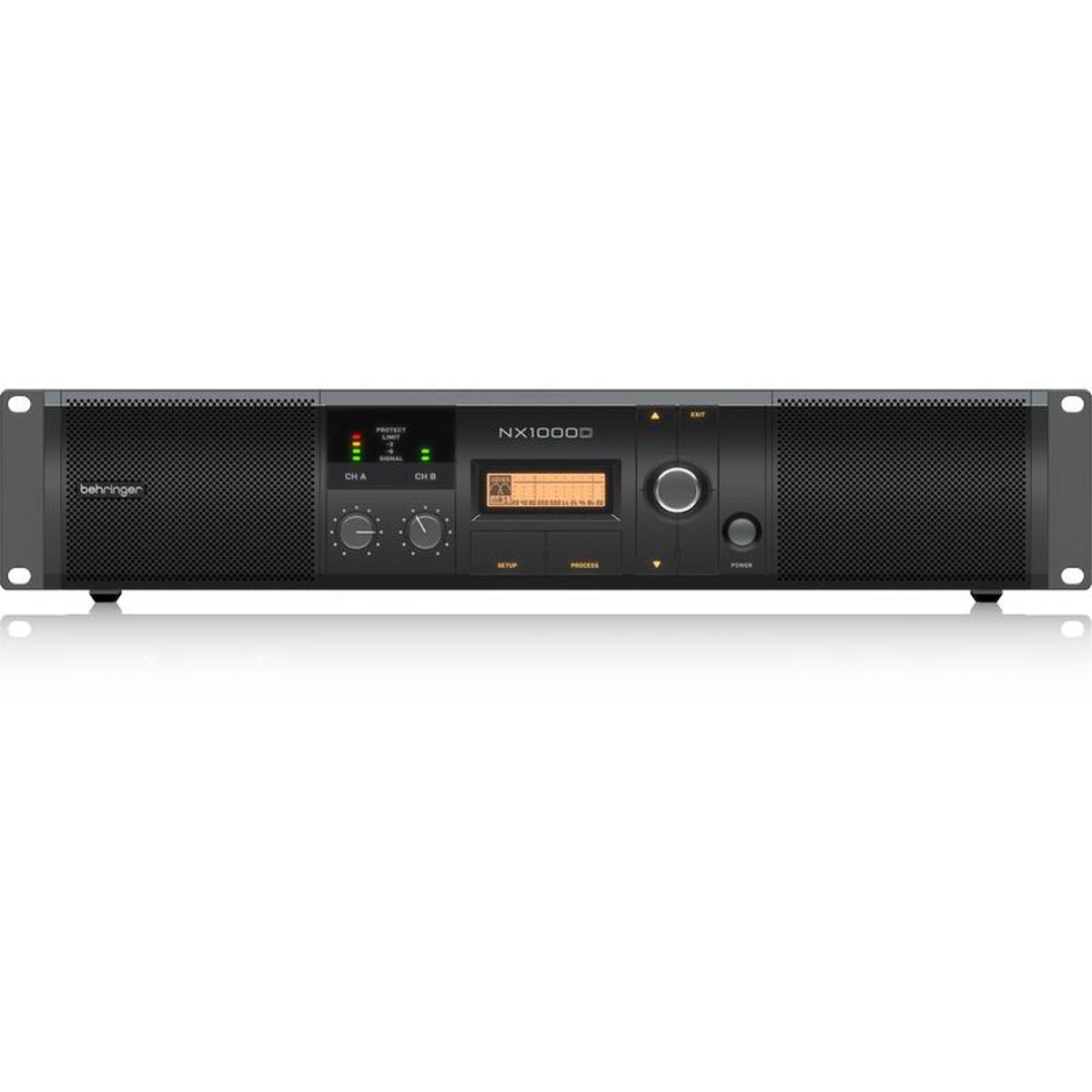 

Behringer NX1000D 1000W Ultra-Lightweight Class-D Power Amplifier W/DSP