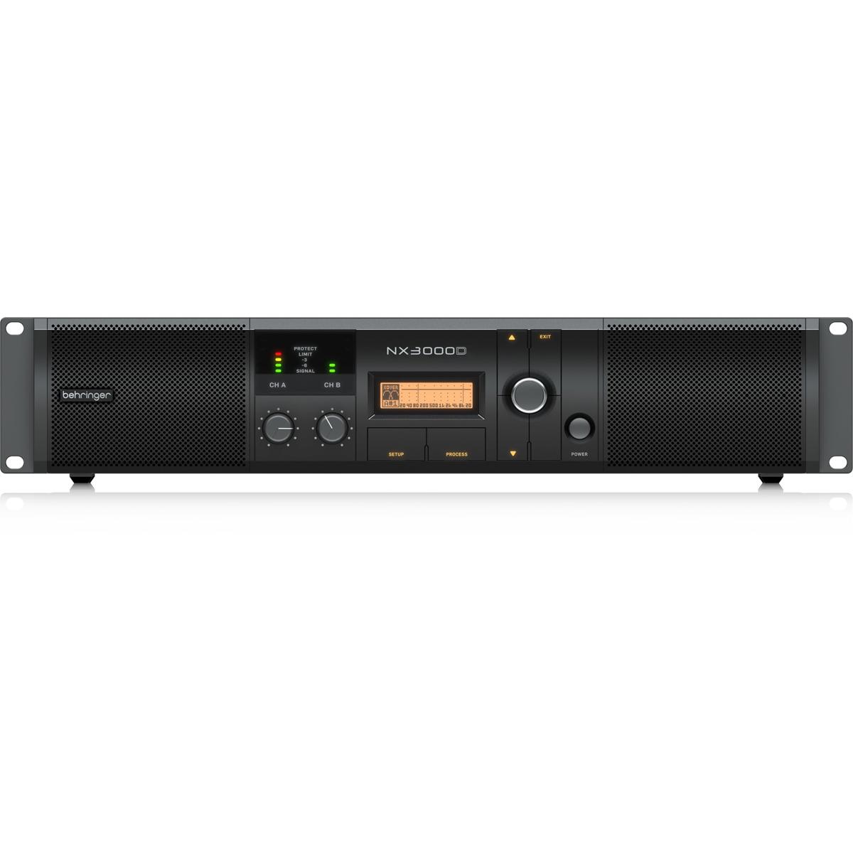 

Behringer NX3000D 3000W Ultra-Lightweight Class-D Power Amplifier W/DSP