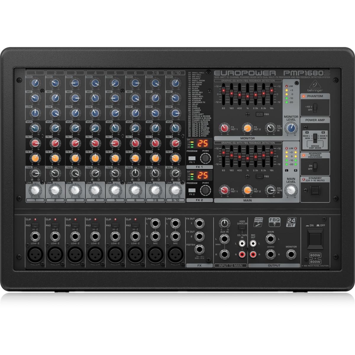 

Behringer EuroPower PMP1680S 10-Channel Powered Mixer