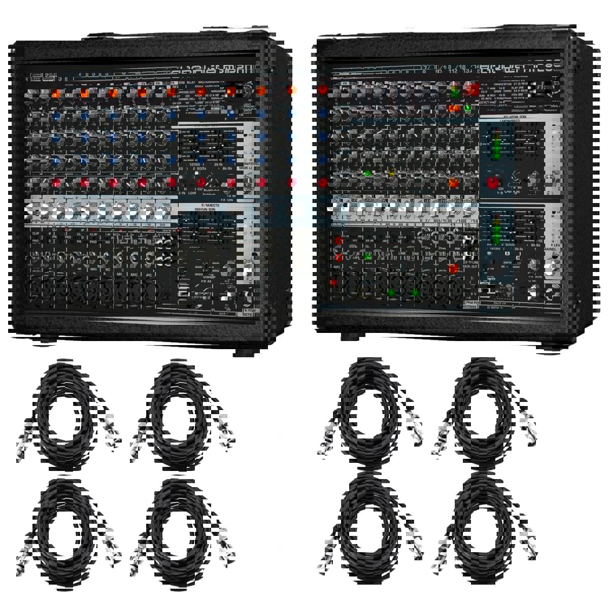 

Behringer EUROPOWER PMP2000D 2000-Watt 14-Channel Powered Mixer W/4x 25' XLR CBL