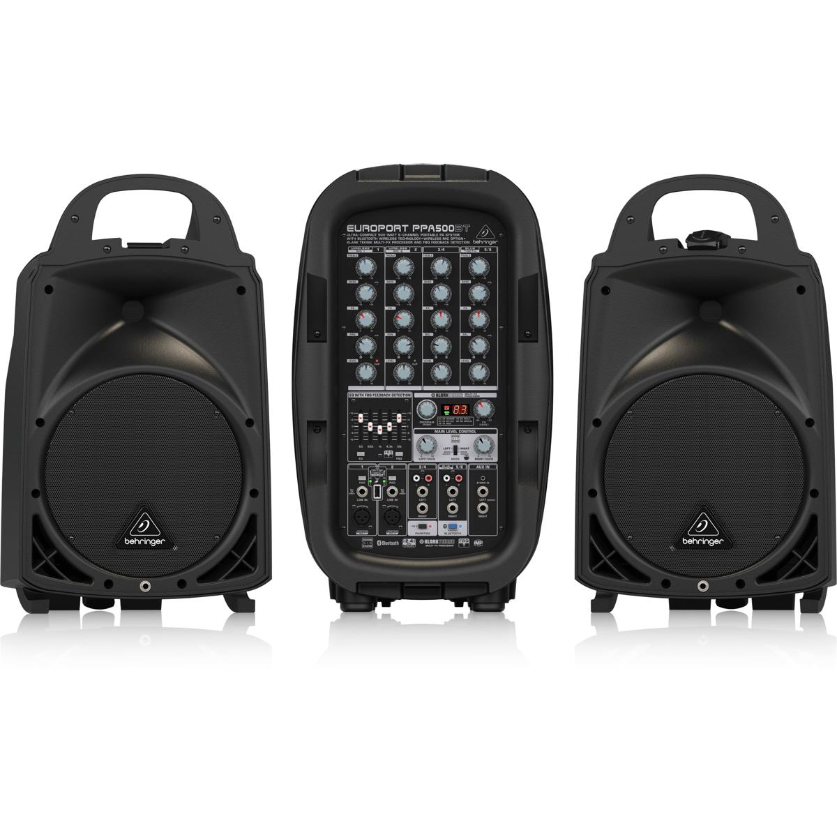 

Behringer EUROPORT PPA500BT - 500W 6-Channel Portable PA System with Bluetooth