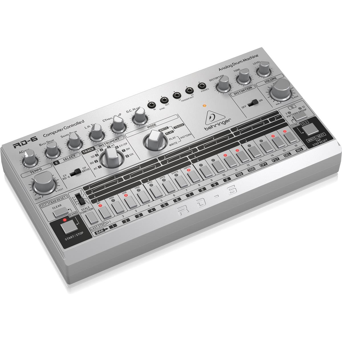 

Behringer RD-6-SR Analog Drum Machine with 8 Drum Sounds, Silver