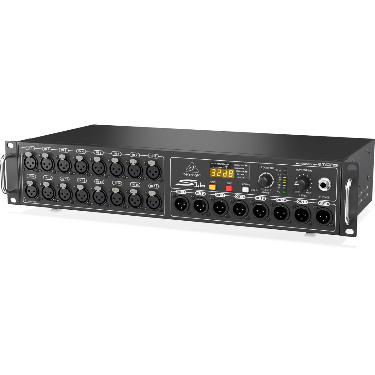 Behringer Digital Snake S16 I/O Box with 16 Remote, Controllable MIDAS ...