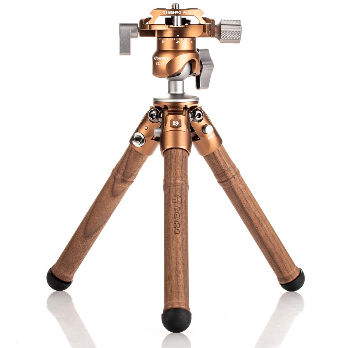 Image of Benro TablePod Wooden Edition Carbon Fiber Tripod with Ball Head