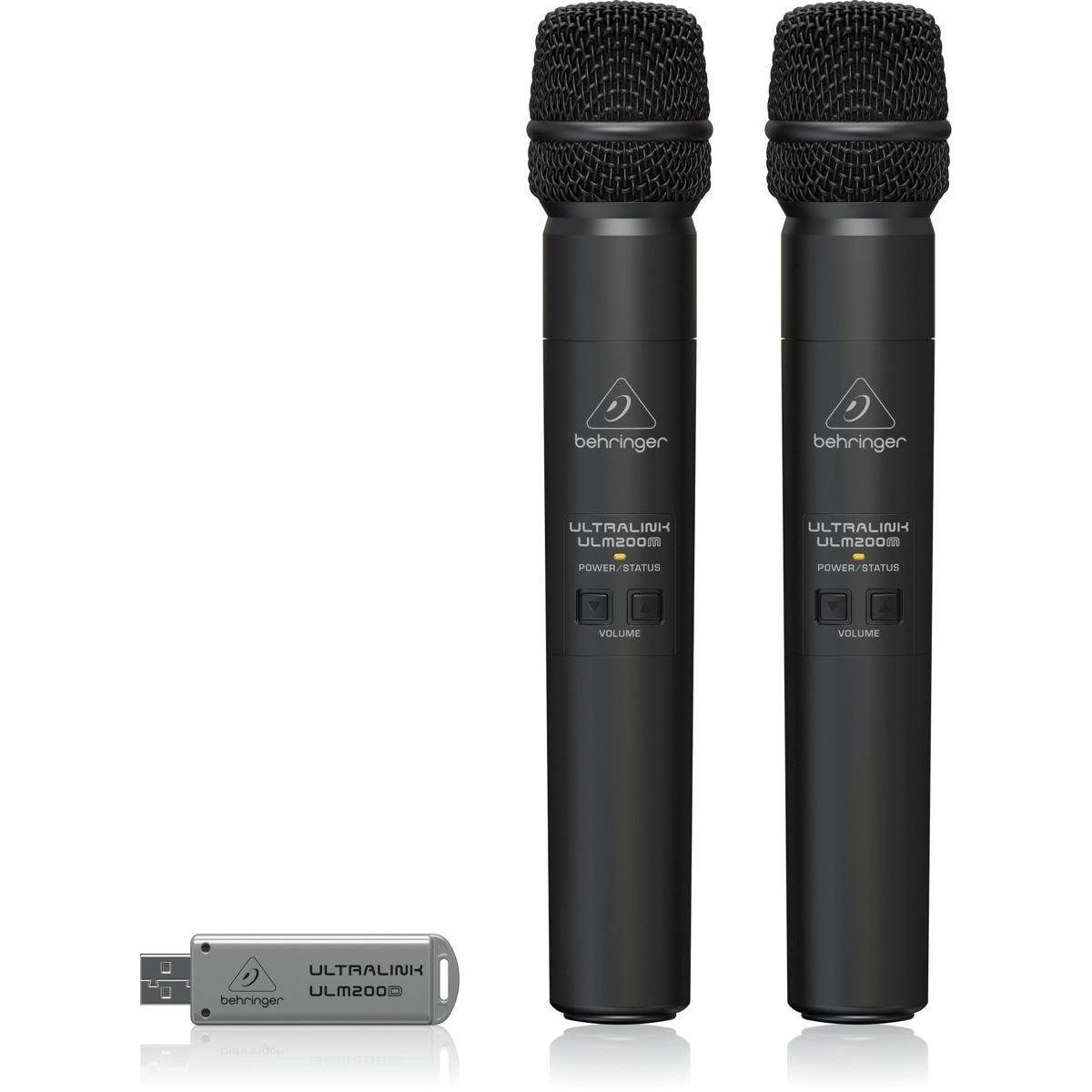 

Behringer Ultralink ULM202-USB 2.4 GHz Dual Wireless Microphone System