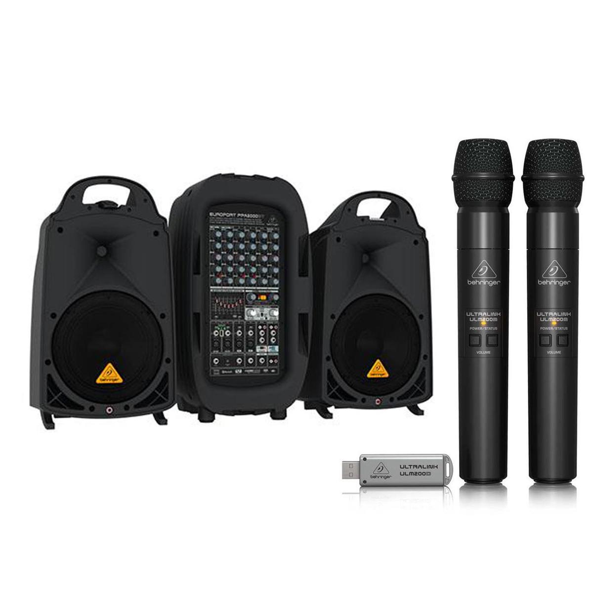 Image of Behringer Ultralink ULM202USB HP 2.4 GHz Digital Wireless System W/ PA System