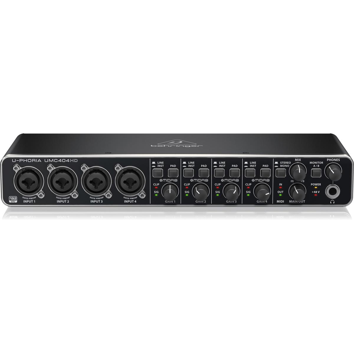 

Behringer U-PHORIA UMC404HD - USB 2.0 Audio/MIDI Interface