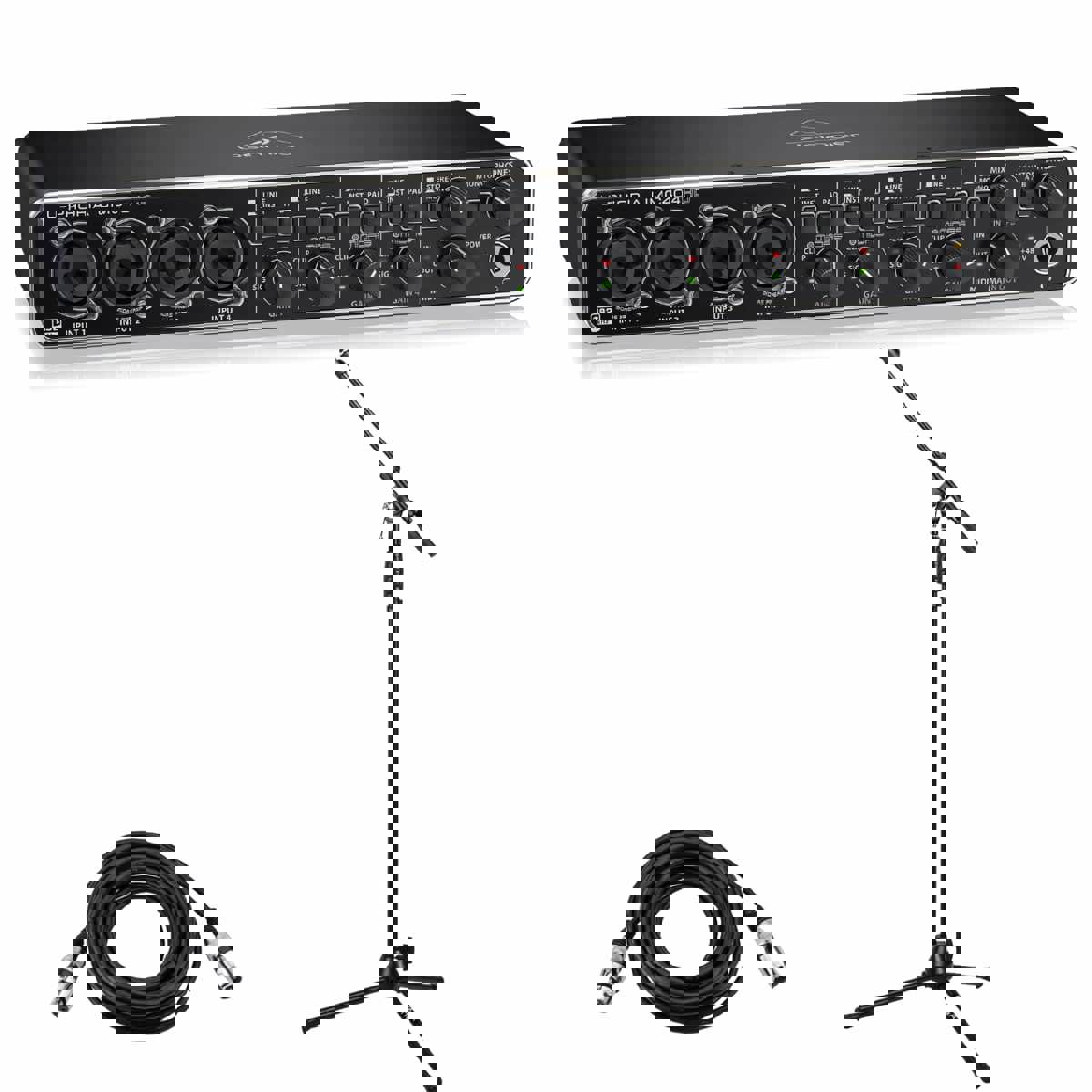 

Behringer U-PHORIA UMC404H Audiophile Audio/MIDI Interface With Accessory Bundle