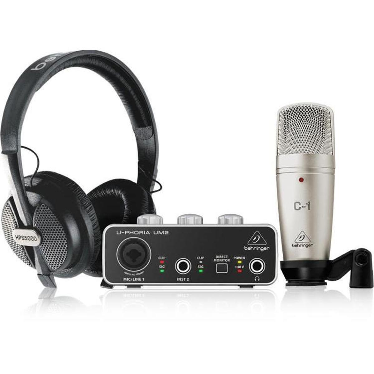 

Behringer U-PHORIA STUDIO Complete Recording/Podcasting Bundle w/ UM2 Interface