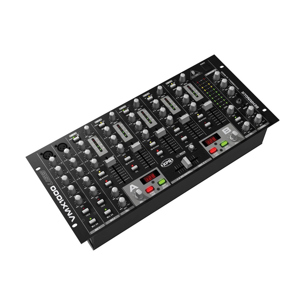 Image of Behringer Pro Mixer VMX1000USB Professional 7-Channel Rack-Mount DJ Mixer