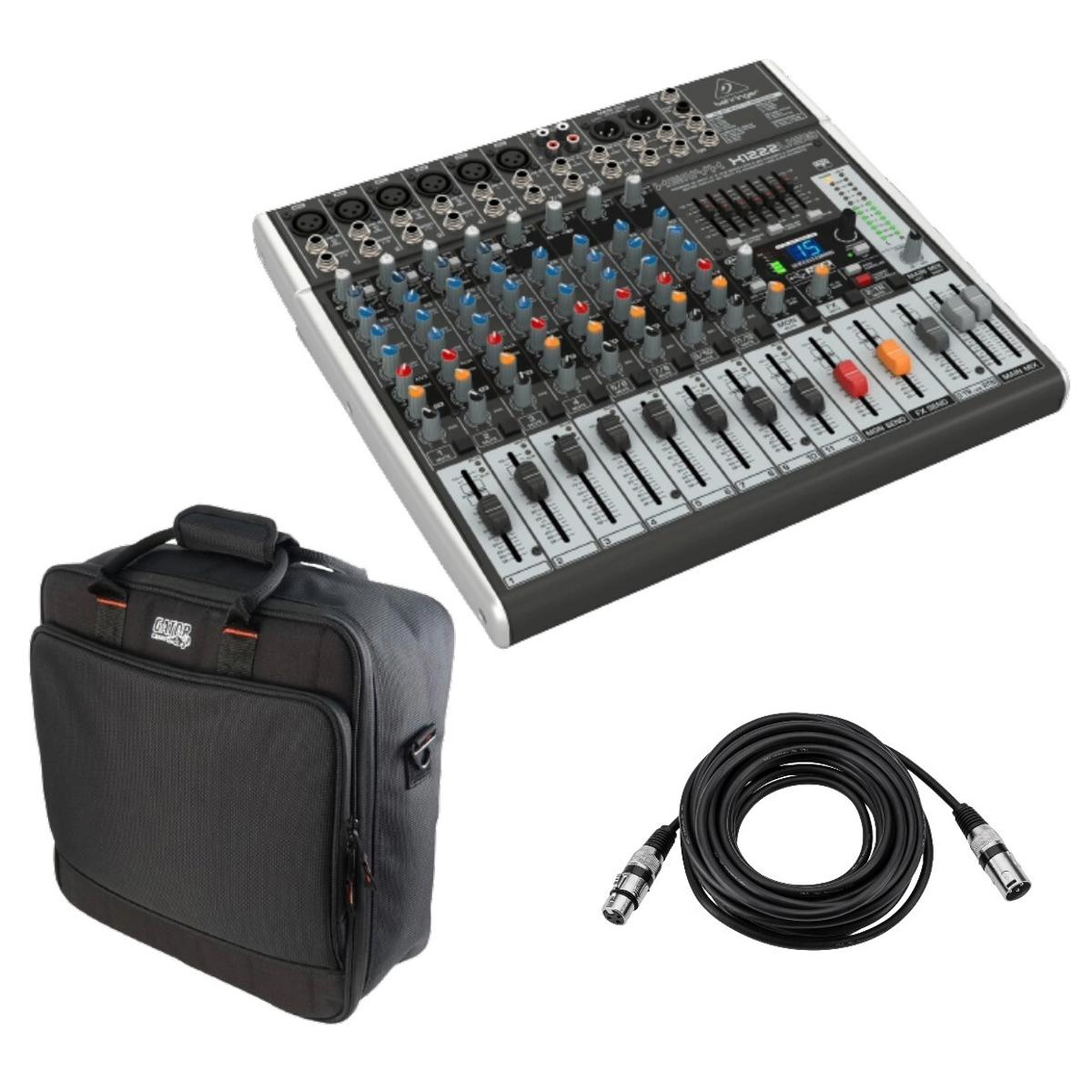 

Behringer XENYX X1222USB Premium 12-Input 2/2-Bus Mixer W/Gator Nylon Bag/Cable
