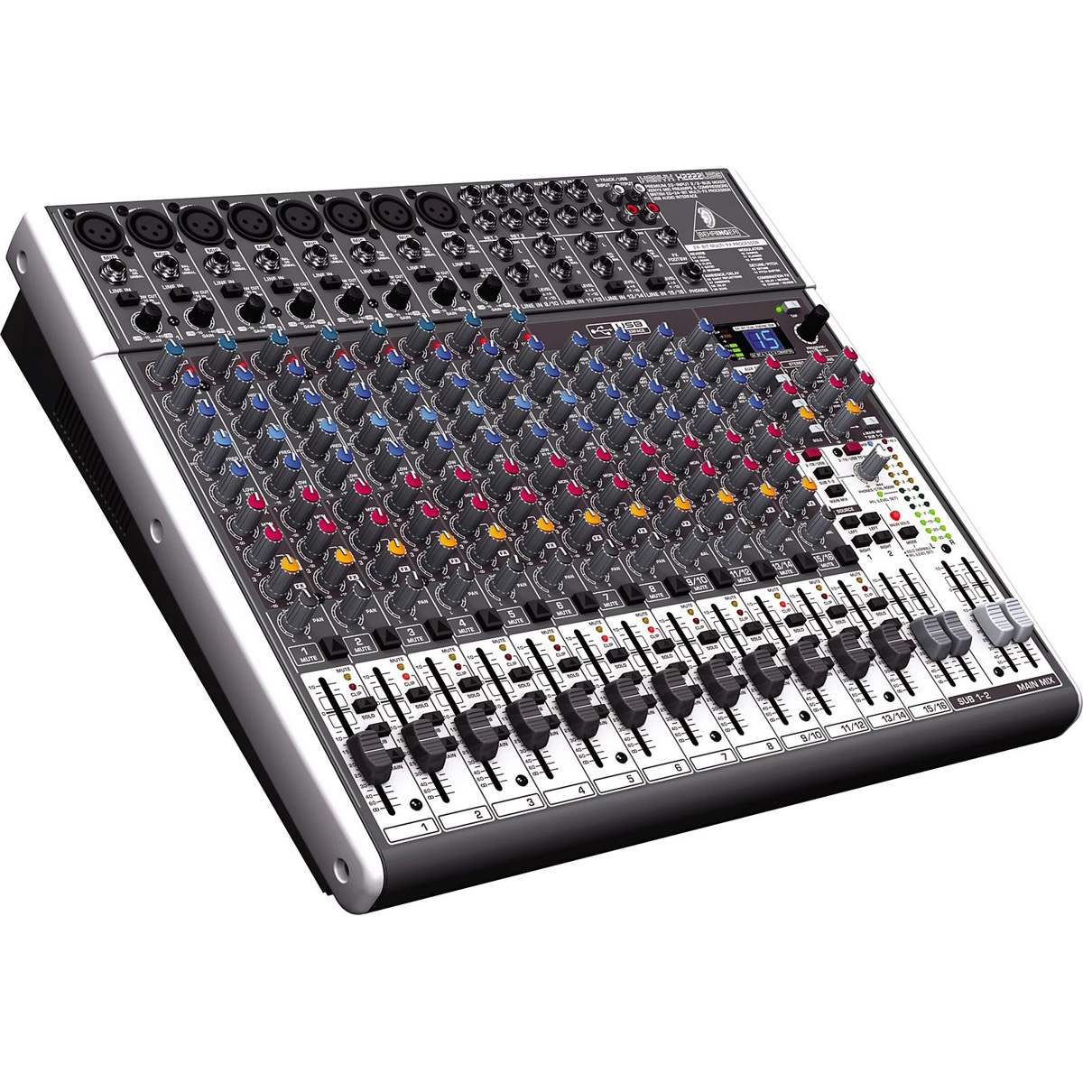 Behringer XENYX X2222USB Premium 22-Input 2/2-Bus Mixer -  000-A0L02-00010