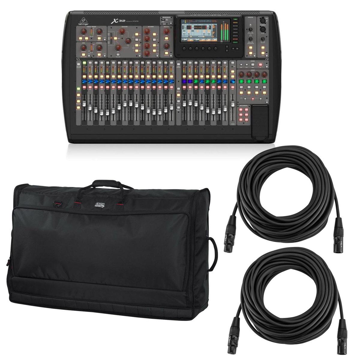

Behringer X32 32-Channel 16-Bus Total Recall Mixing Console with Case, XLR Cable