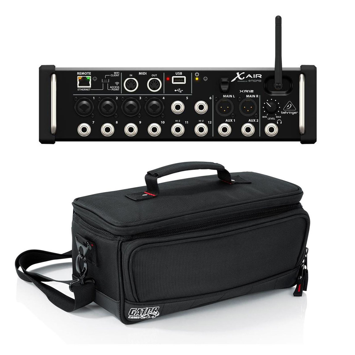 

Behringer X Air XR12 12-Input Digital Mixer with Gator Cases Padded Nylon Bag