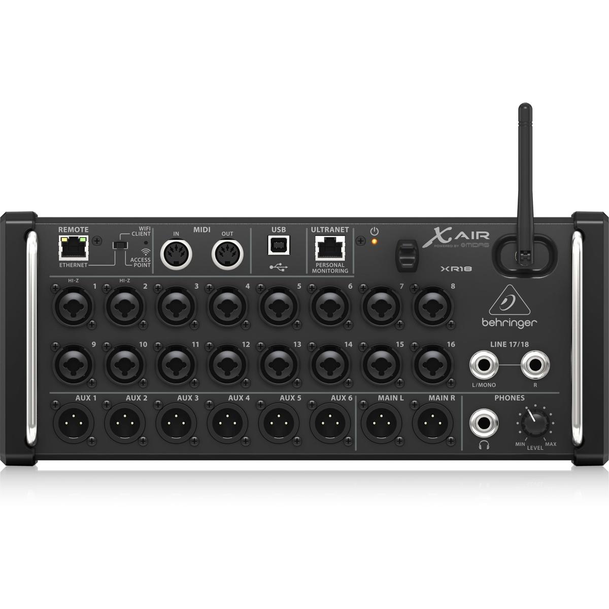 

Behringer XAir XR18 18-Ch 12-Bus Wireless Digital Mixer for iPad/Android Tablet