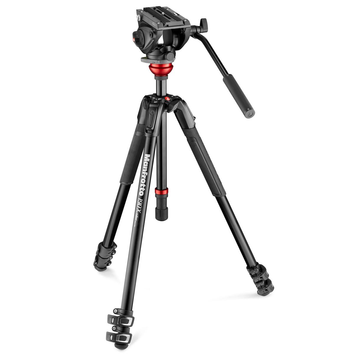 

Manfrotto 190X 3-Section Aluminum Video Tripod with 500 Fluid Video Head