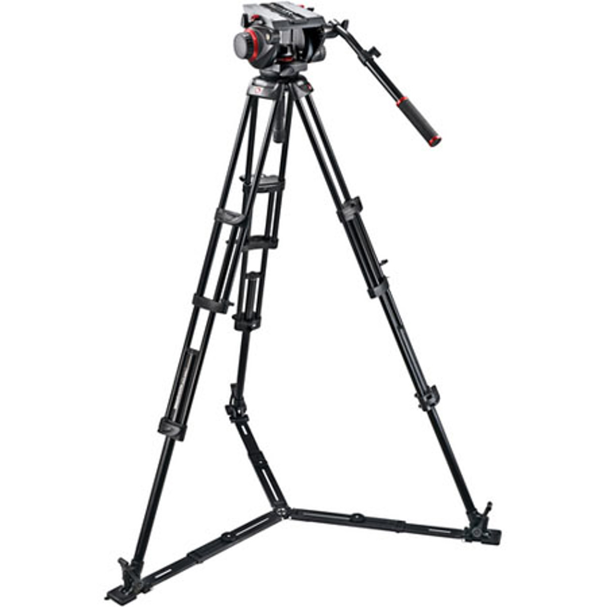 

Manfrotto 545GB 3-Section Al Twin Leg Tripod w/509 Video Head & Ground Spreader