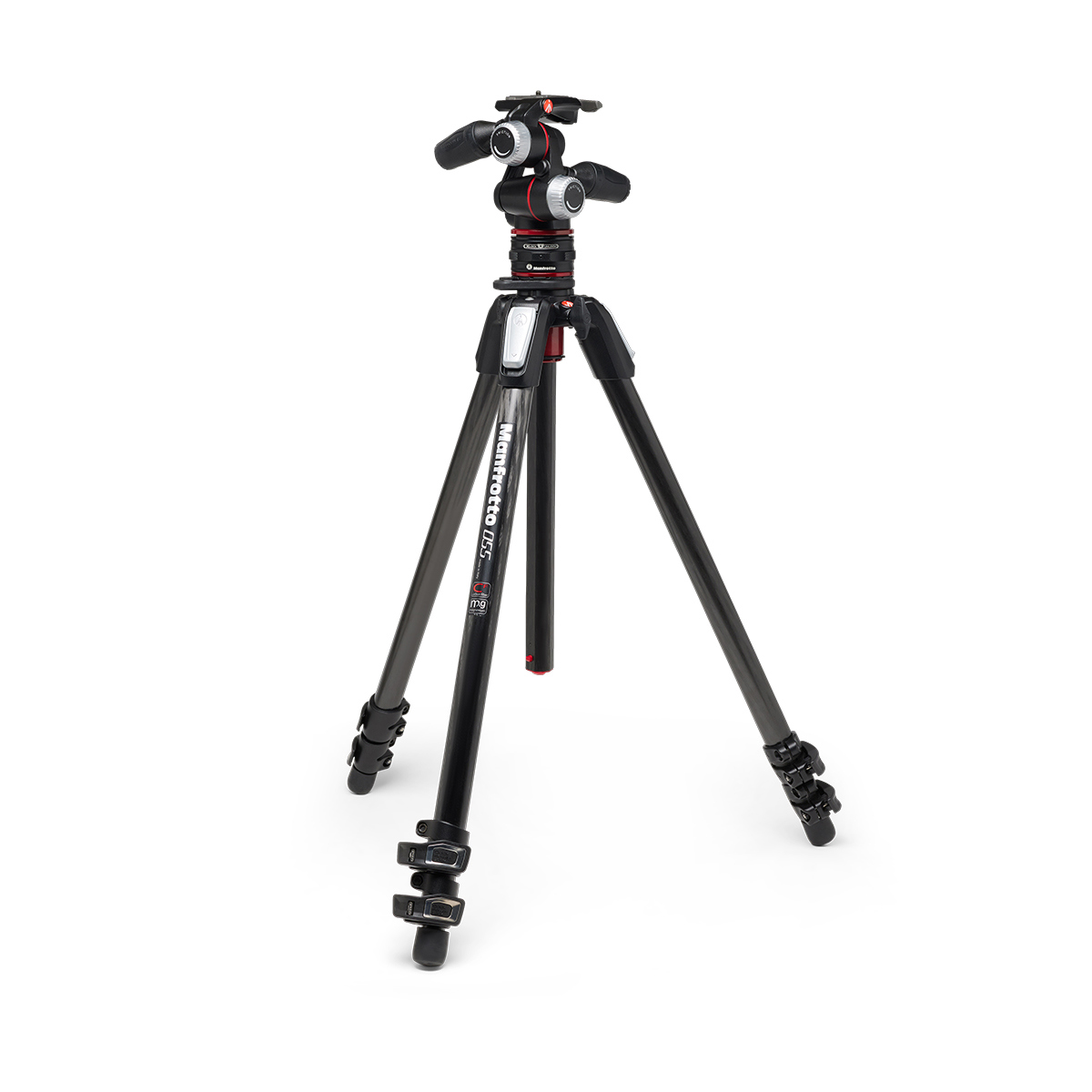 

Manfrotto 055 3-Section CF Tripod Kit with X-PRO 3-Way Head and MOVE QR System