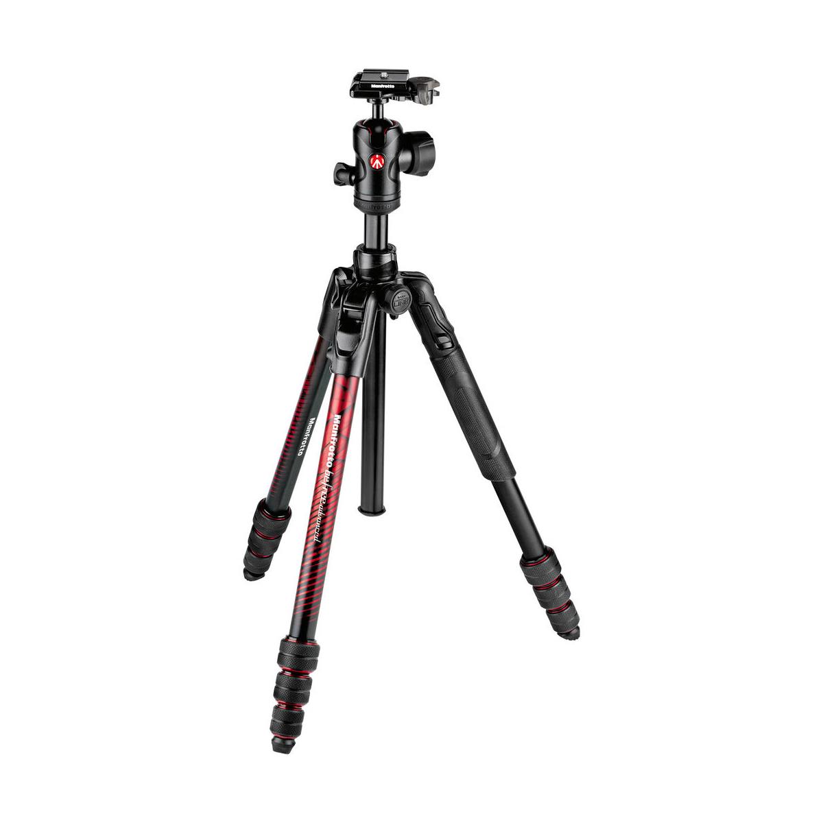 

Manfrotto Befree Advanced Twist 4-Section Al Travel Tripod with Ball Head, Red