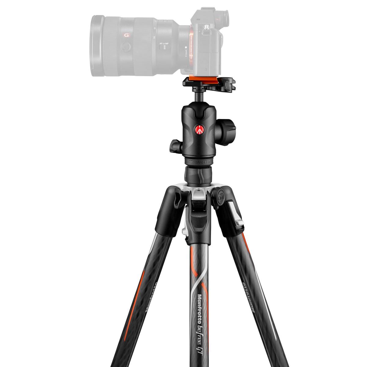 

Manfrotto Befree GT 4-Section CF Travel Tripod with 496 Ball Head, Black
