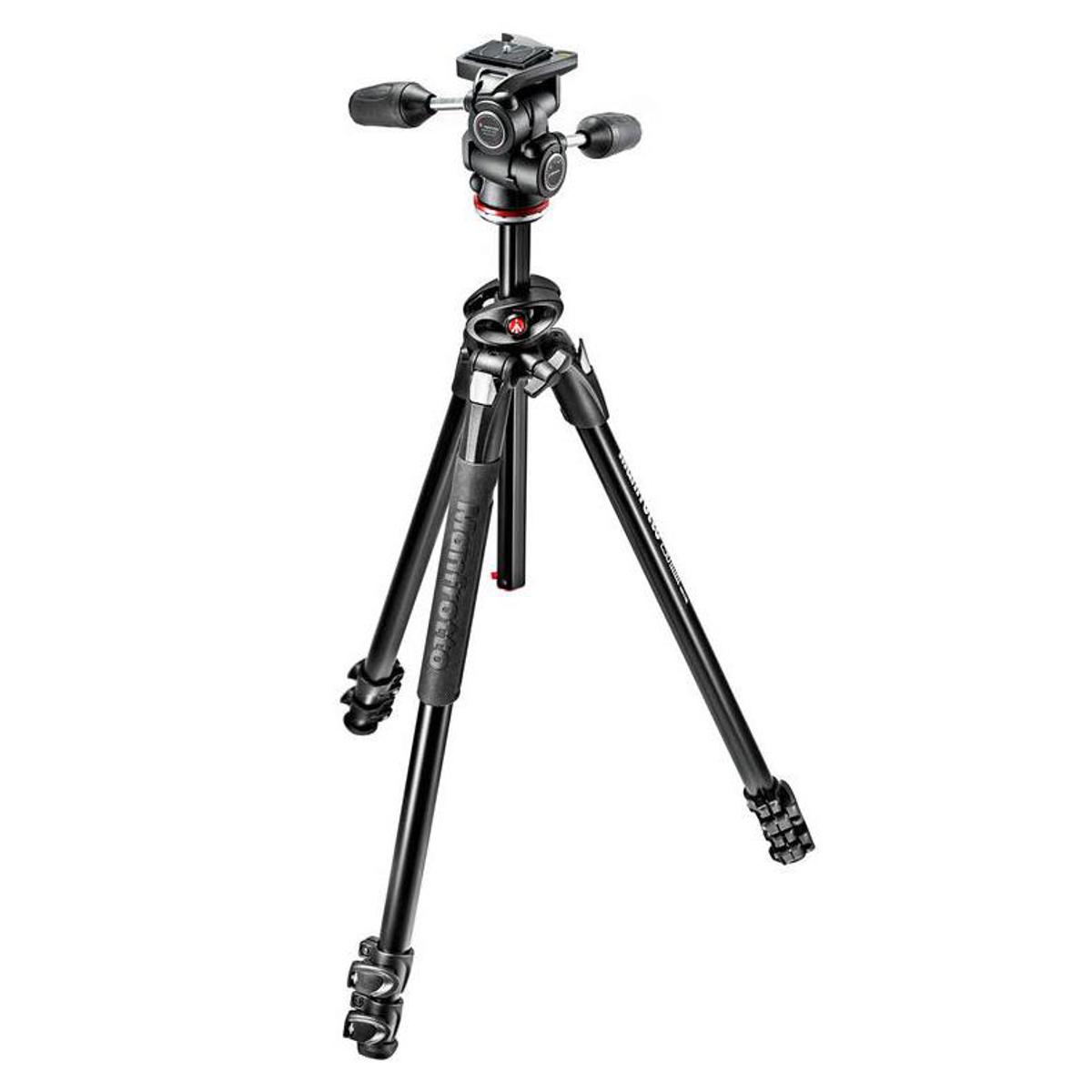 

Manfrotto 290 Dual 3-Section Aluminum Tripod Kit with 804 3-Way Pan & Tilt Head