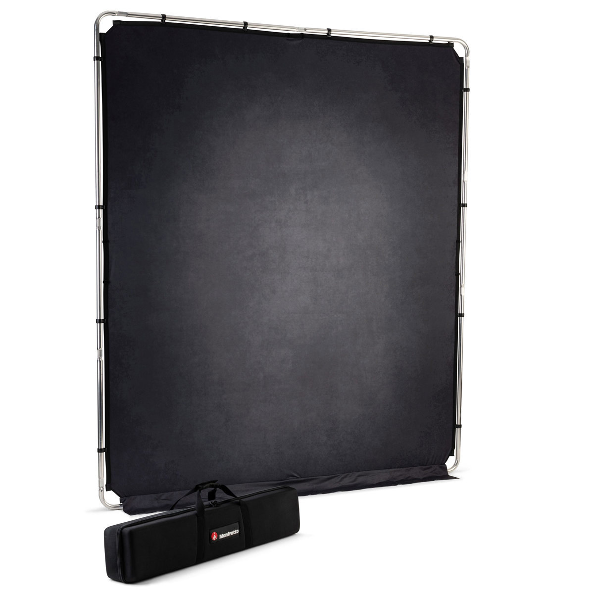 

Manfrotto EzyFrame Vintage Background Kit, 6.5x7.5', Pewter, Open Box
