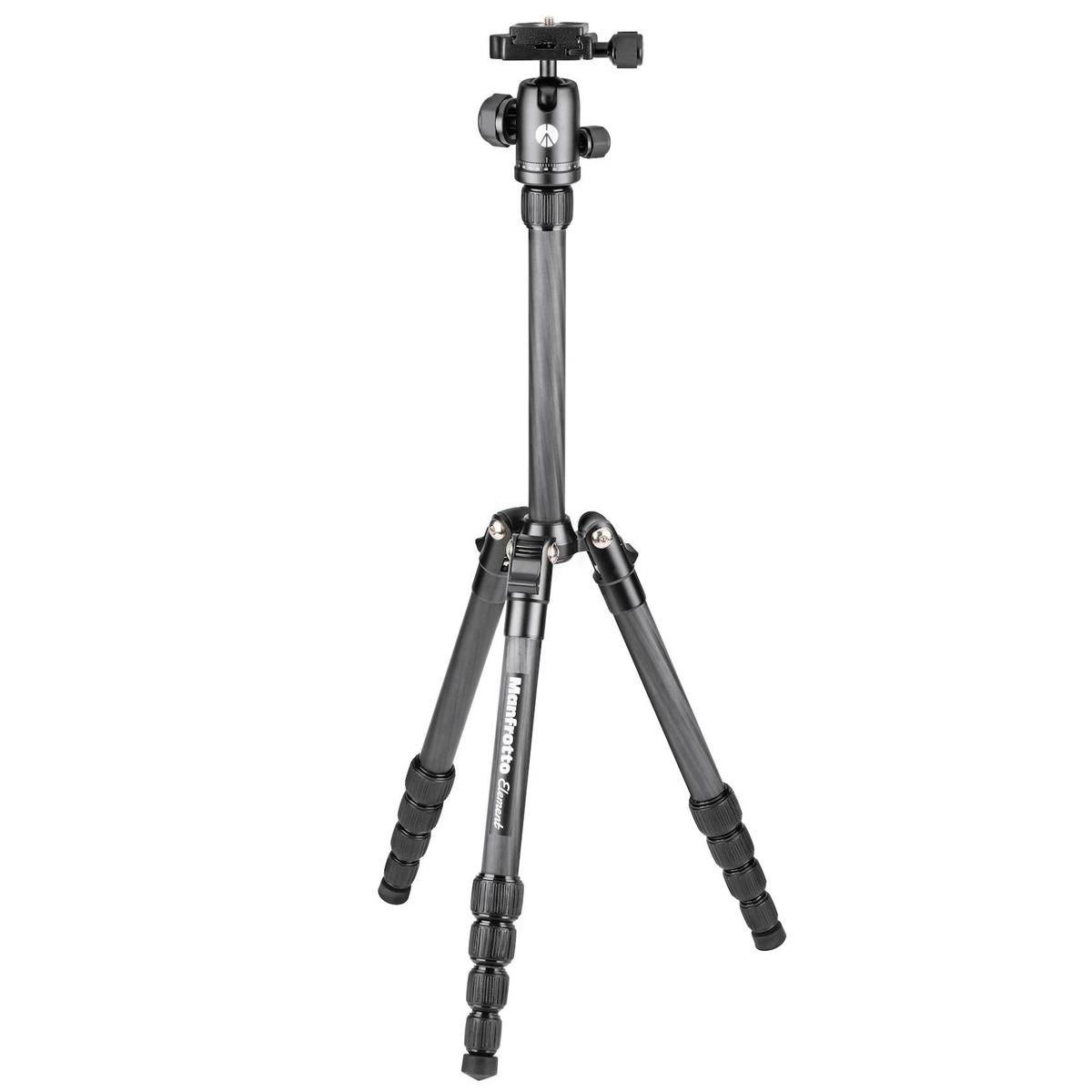 Image of Manfrotto Element Traveller Small 5-Section Carbon Fiber Tripod with Ball Head