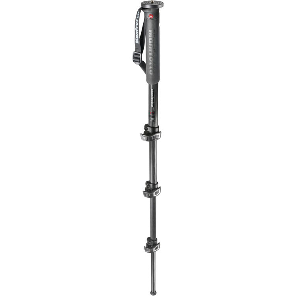 Image of Manfrotto XPRO Monopod+ 4-Section Carbon Fiber Photo Monopod