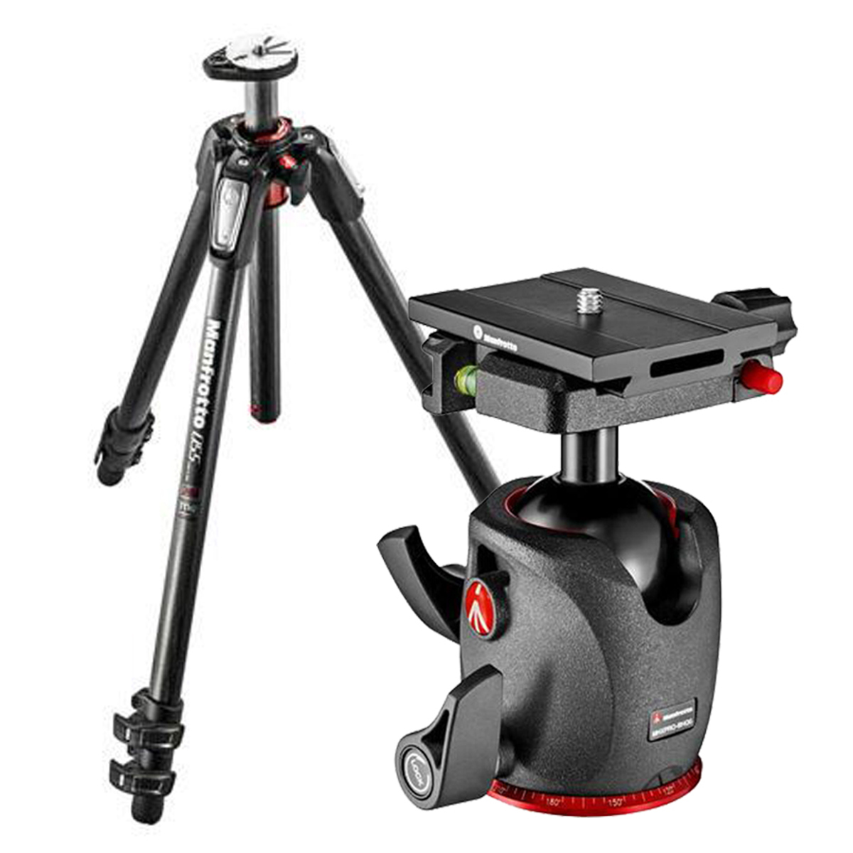 

Manfrotto 055 3-Section CF Tripod, Bundle w/XPRO Ball Head with MSQ6PL QR Plate