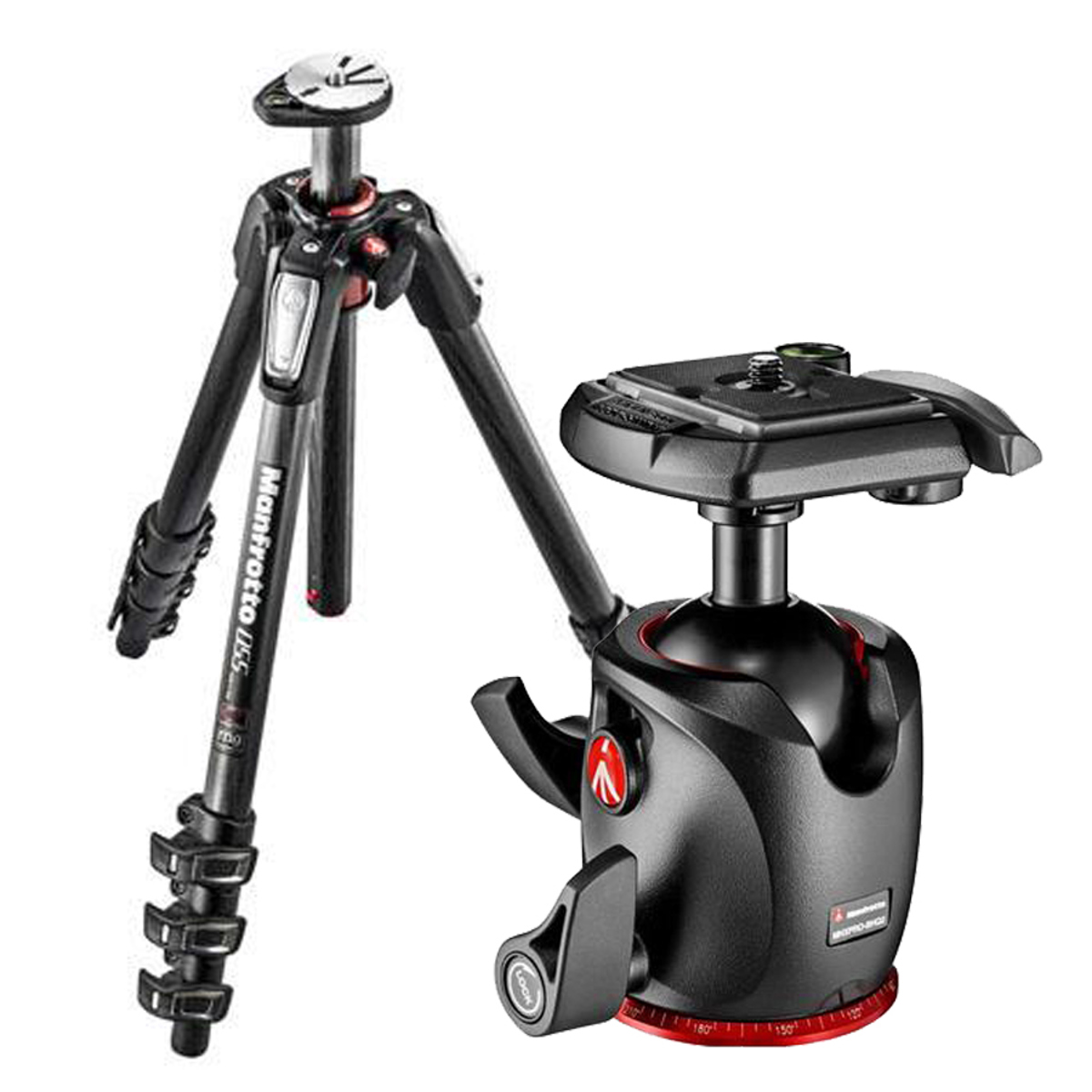 

Manfrotto 055 4-Section CF Tripod,Bundle w/XPRO Ball Head with 200PL-14 QR Plate