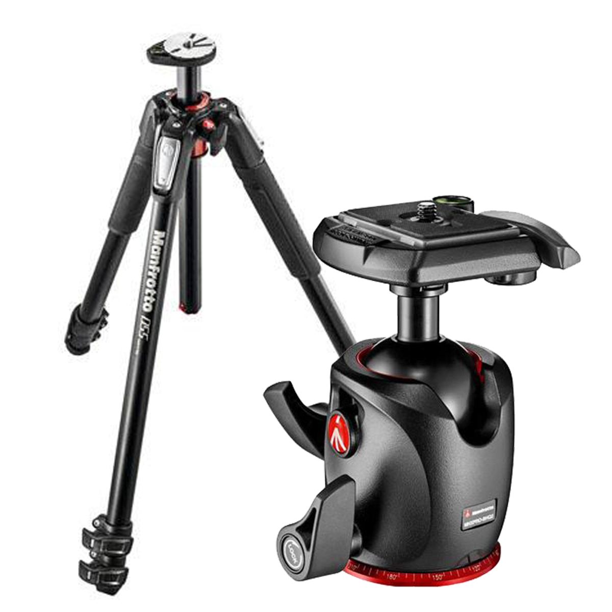 

Manfrotto 055 3-Section Al Tripod,Bundle with XPRO Ball Head w/200PL-14 QR Plate