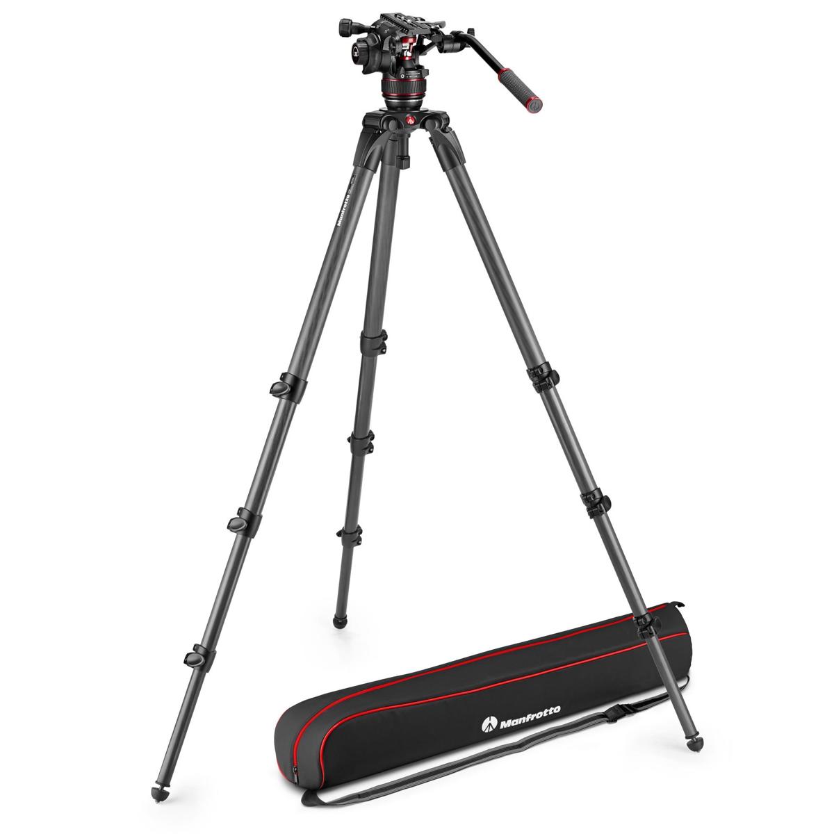 

Manfrotto 536 3-Section Carbon Fiber Tripod with Nitrotech 608 Fluid Video Head