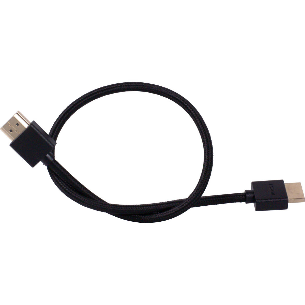 

Blackhawk Cables 16" Thin Braided HDMI Cable for On-Camera Monitors, Black