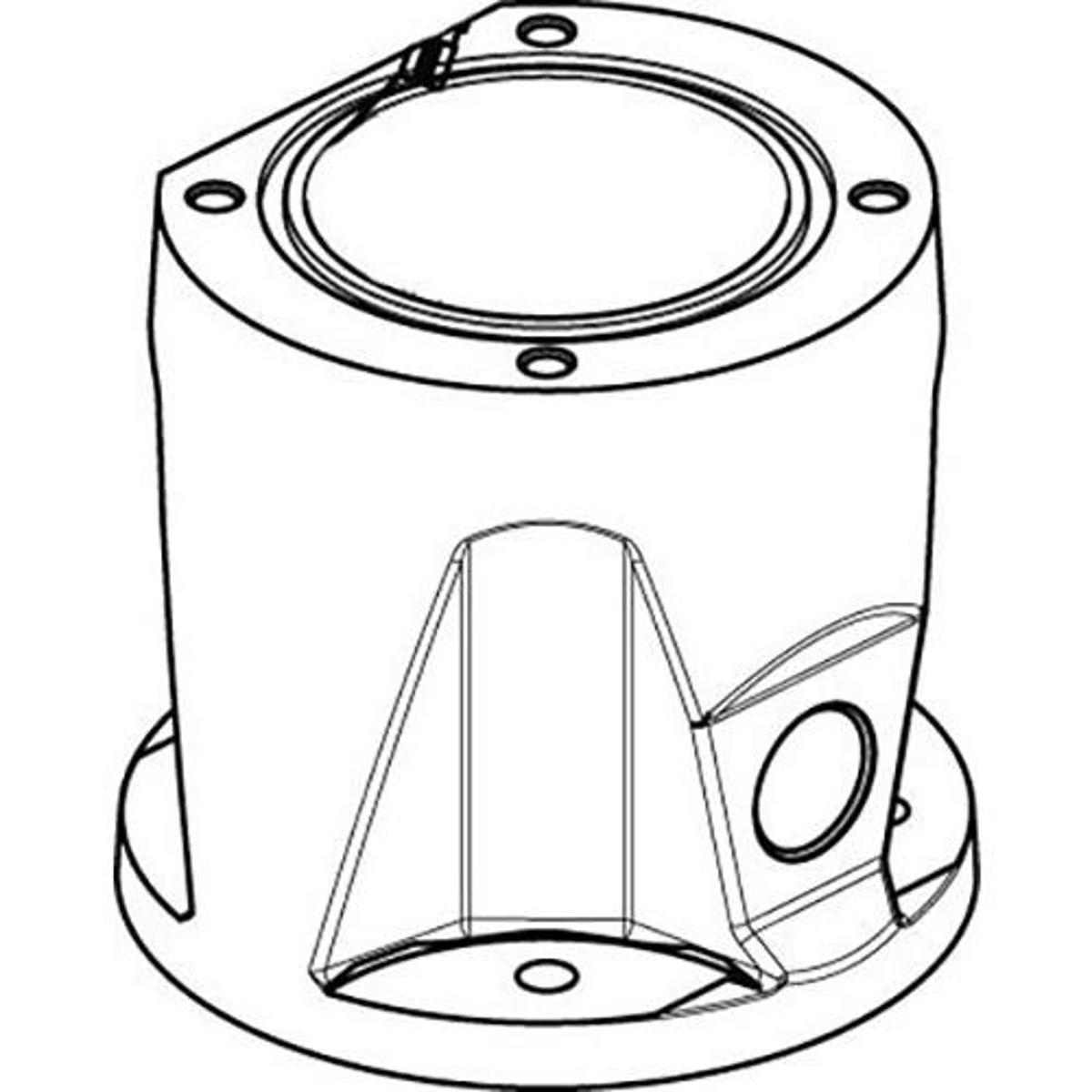 

Bosch MIC Hinged DCA Mount for MIC7000 Camera, Black, Sand Finish