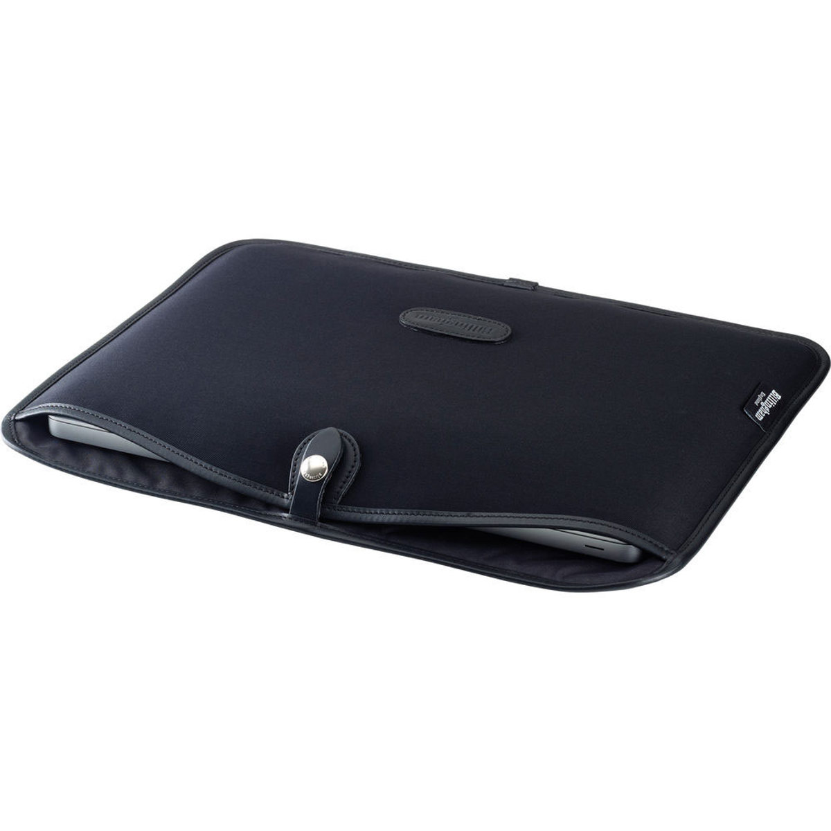 

Billingham Slip Case for 15" Laptops, Black Canvas with Black Leather Trim