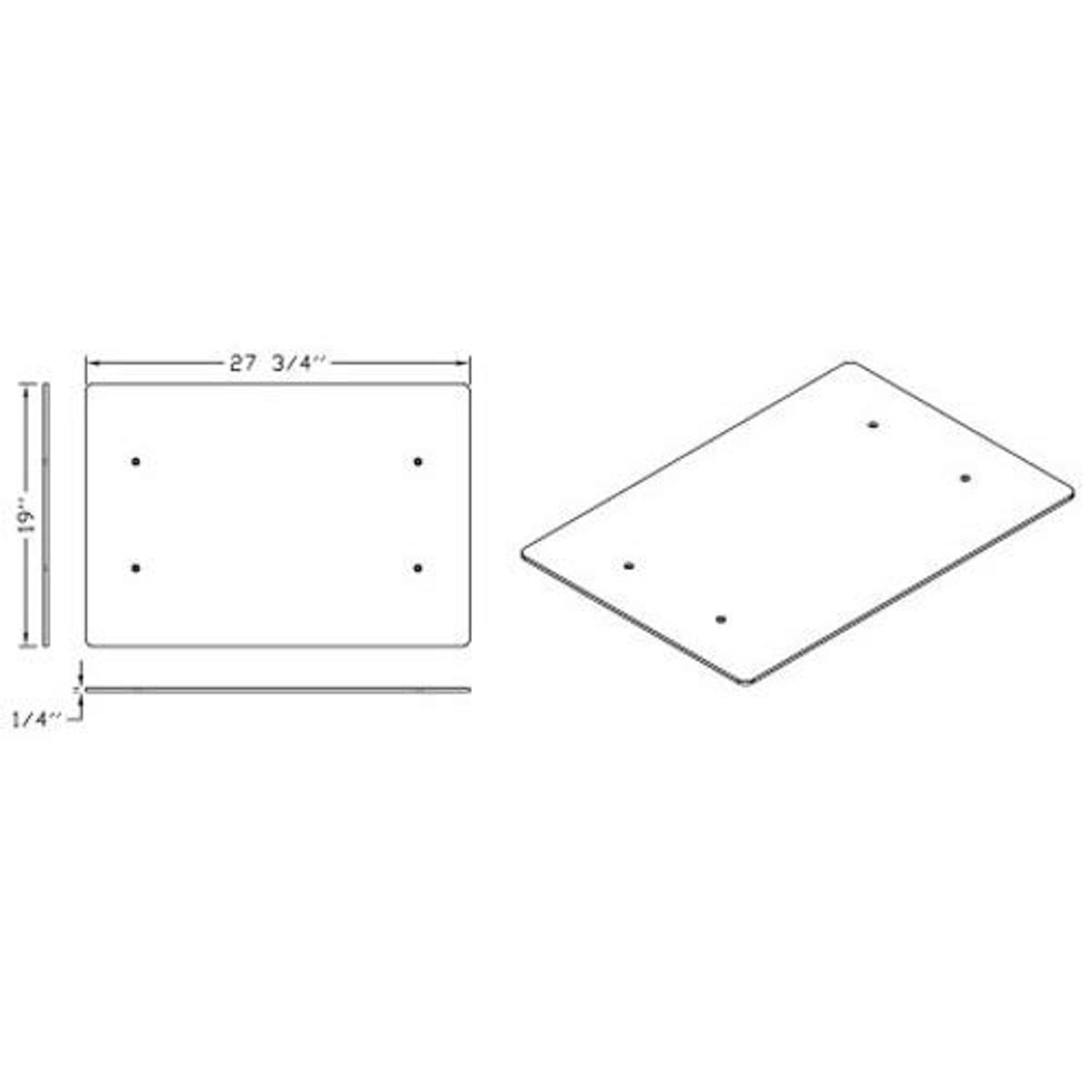 

Backstage Magliner Mini 19" Bottom Aluminum Plate