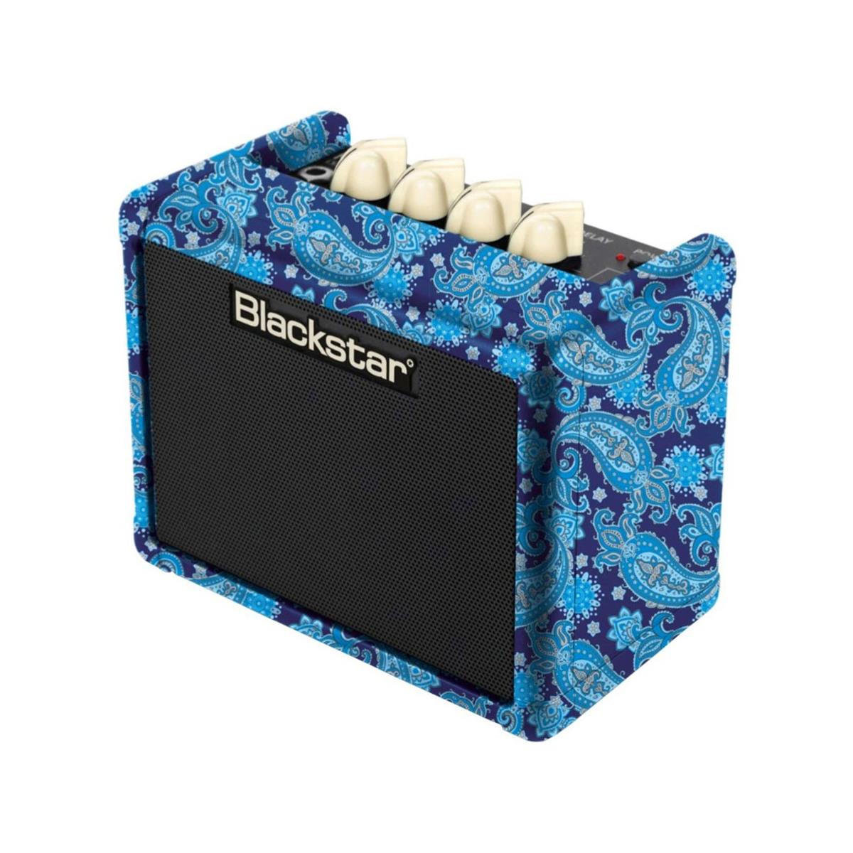 Blackstar FLY 3 3W Battery Powered Mini Guitar Amplifier, Purple Paisley
