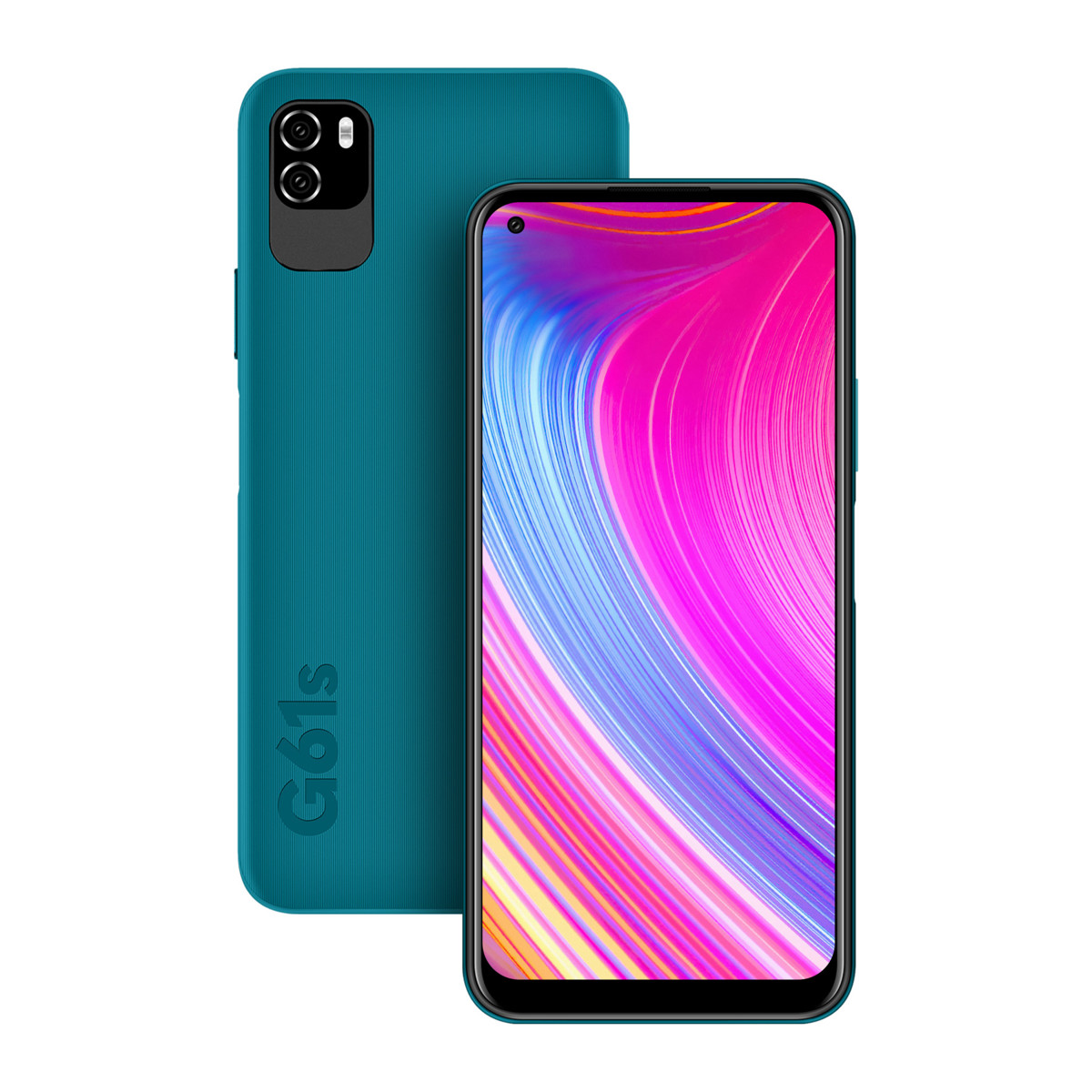 

BLU G61s G0630WW 6.5" HD+ Infinity 64GB 4G LTE GSM Smartphone, Unlocked, Cyan