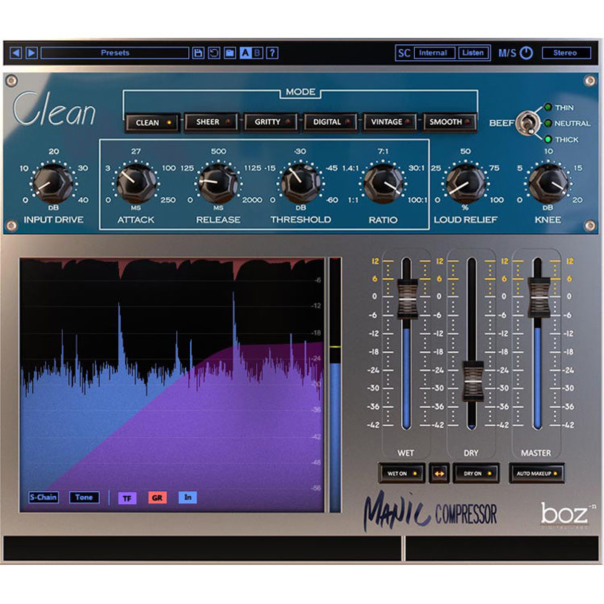 

Boz Digital Labs Manic Compressor Software Plug-In, Electronic Download