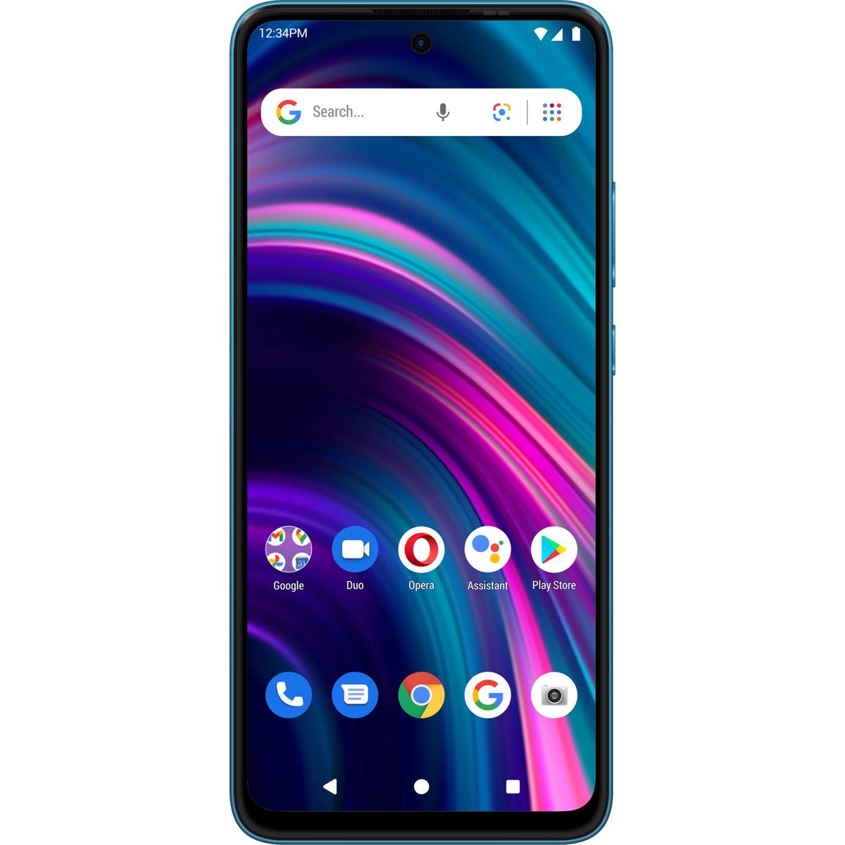 

BLU G91s G0550WW 6.8" Full HD+ Infinity 128GB 4G GSM Smartphone, Unlocked, Cyan
